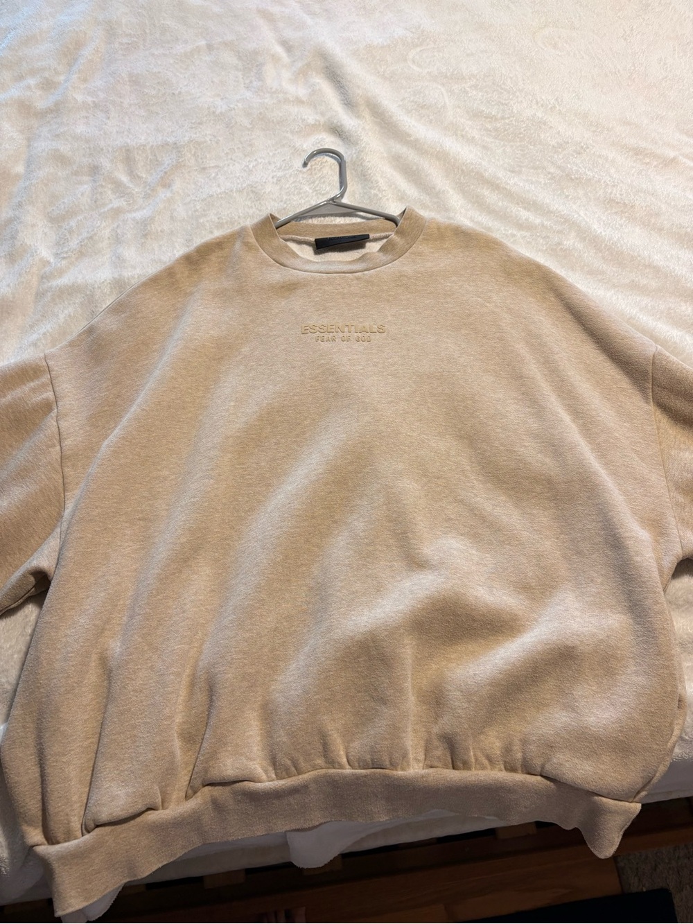 Essentials Fear of God Men’s Crewneck Sweatshirt in Beige